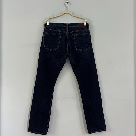 Polo Ralph Lauren Co Button Fly Straight Leg Dark Wash Denim Jeans 32x32 - Picture 3 of 6